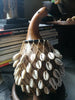 African Calabash decorated with Cowrie Shells