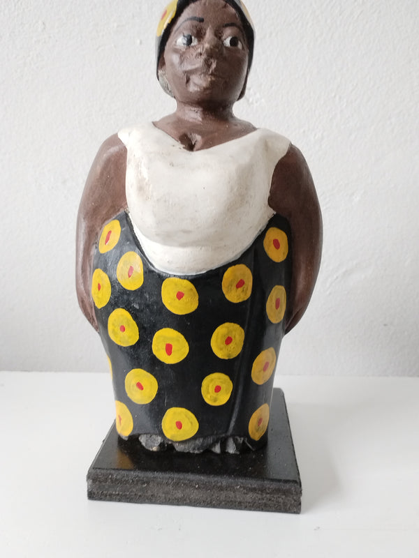 African Colonial Fat Lady Statues 20cm
