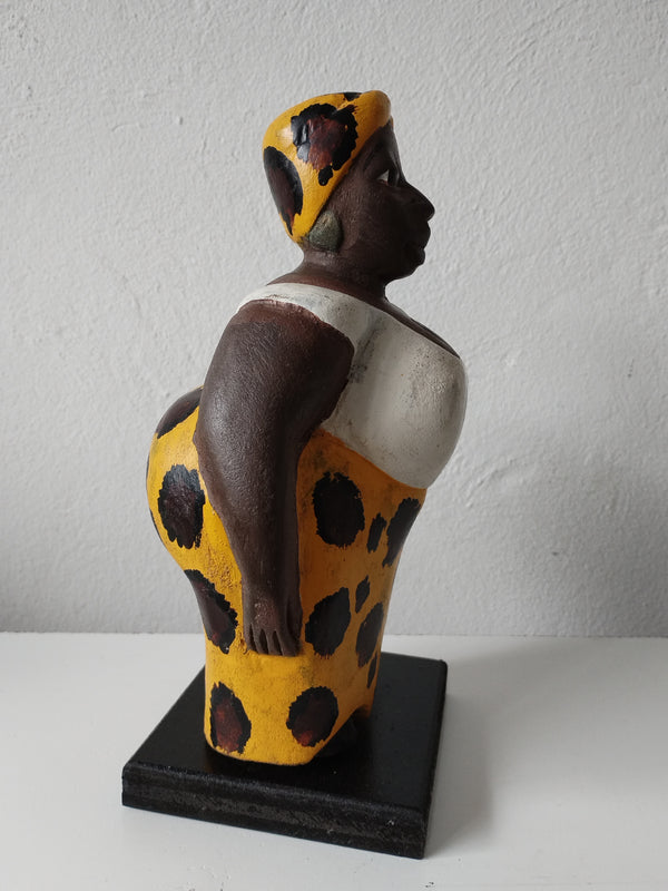 African Colonial Fat Lady Statues 20cm