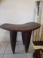 Natural Wood Senufo Stool.