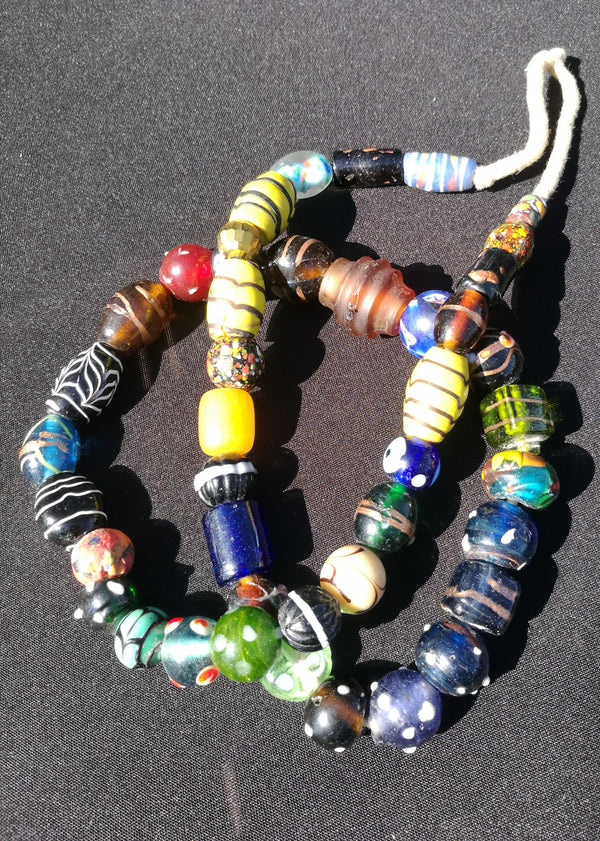 Recycled Glass Beads Ghana.
