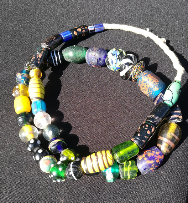 Recycled Glass Beads Ghana.
