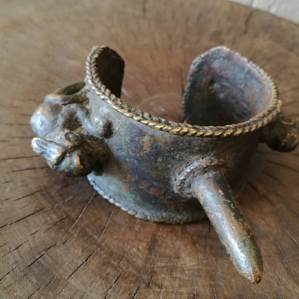 Ceremonial bronze bracelet Benin.