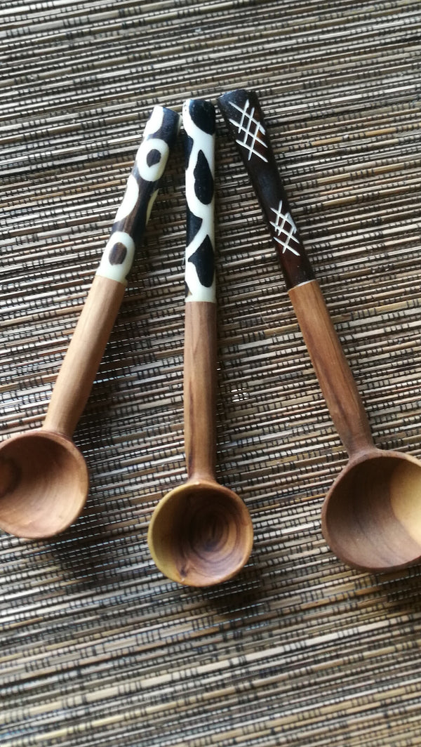 Wooden fork and Spoons.