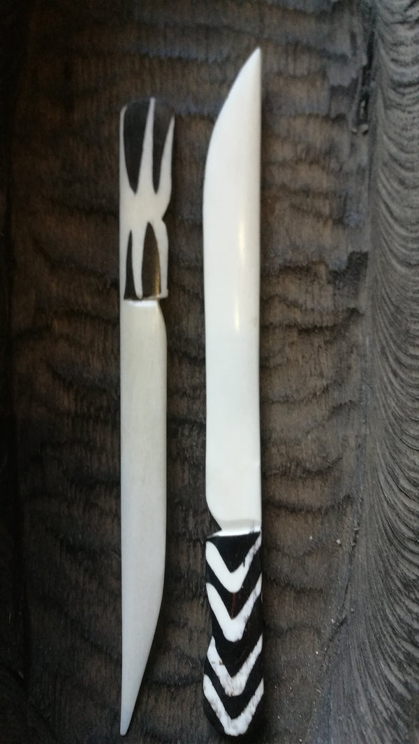 Hand Crafted Fork and Spoon Kenya.