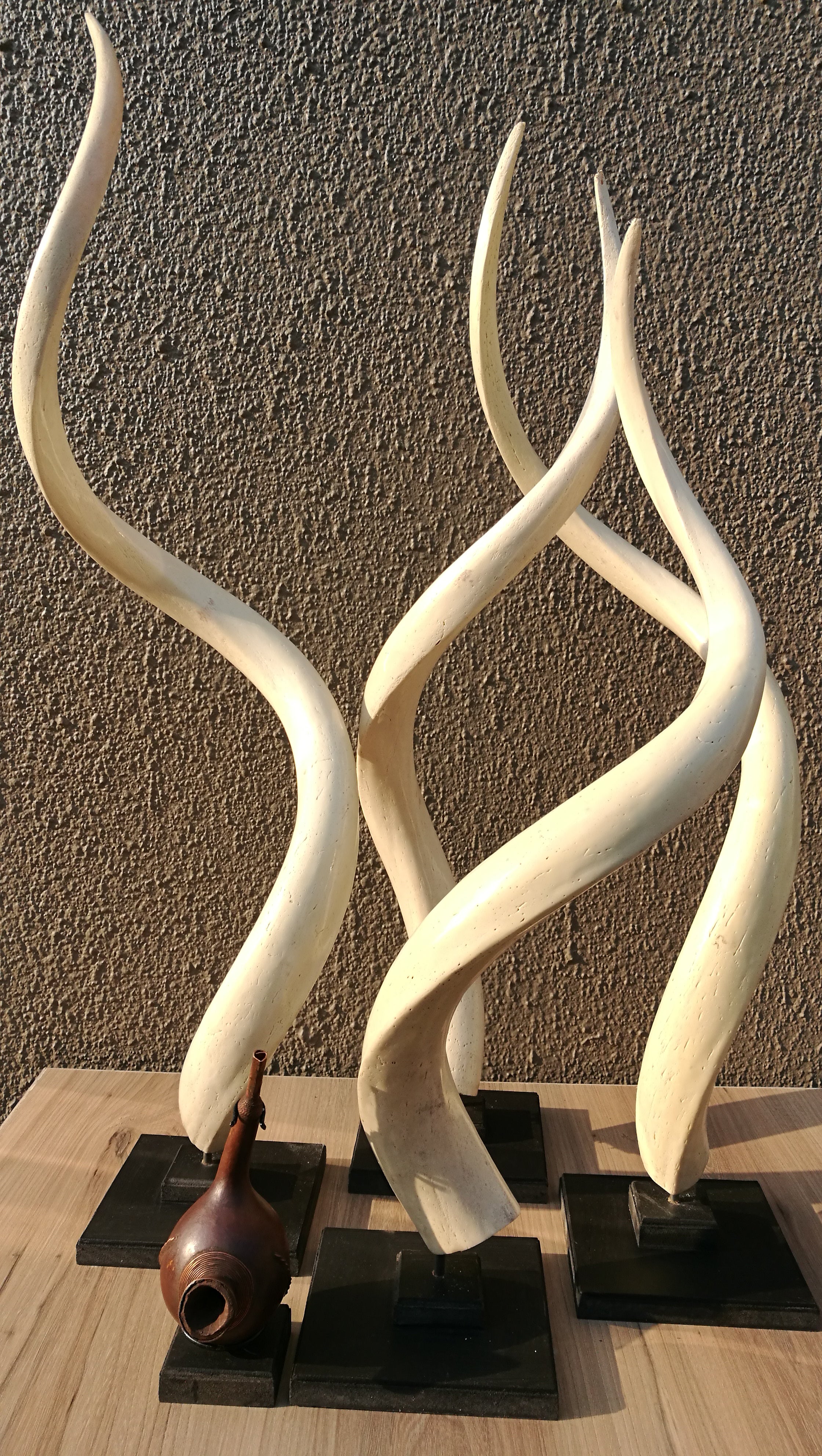 Kudu inner Bone on Stand.