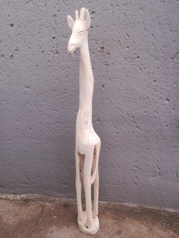 Wooden Carved Giraffe.