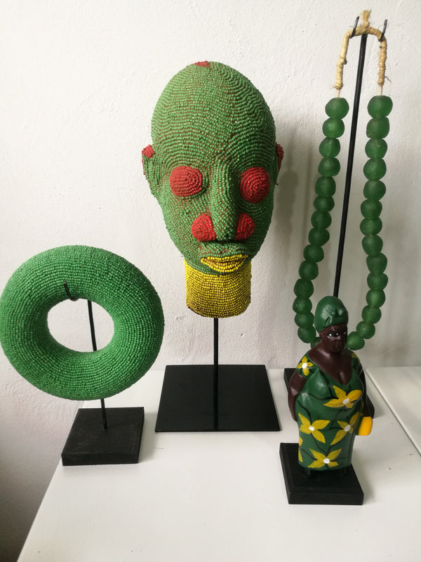 African Beaded Head.