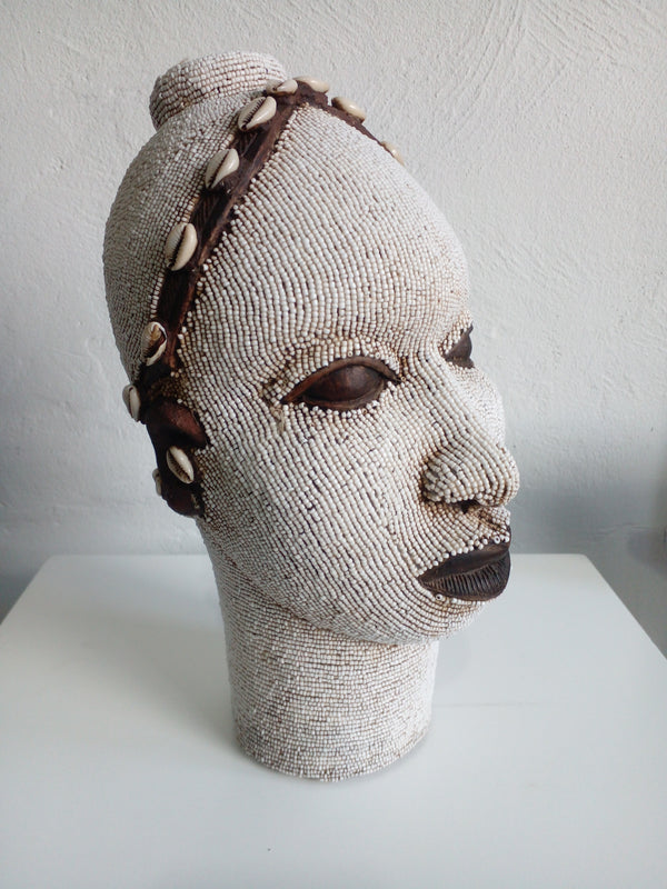 African Beaded Head.