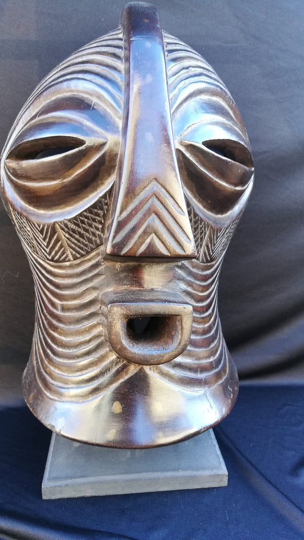 Kifwebe  Luba Songye Mask.