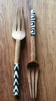 Wooden fork and Spoons.