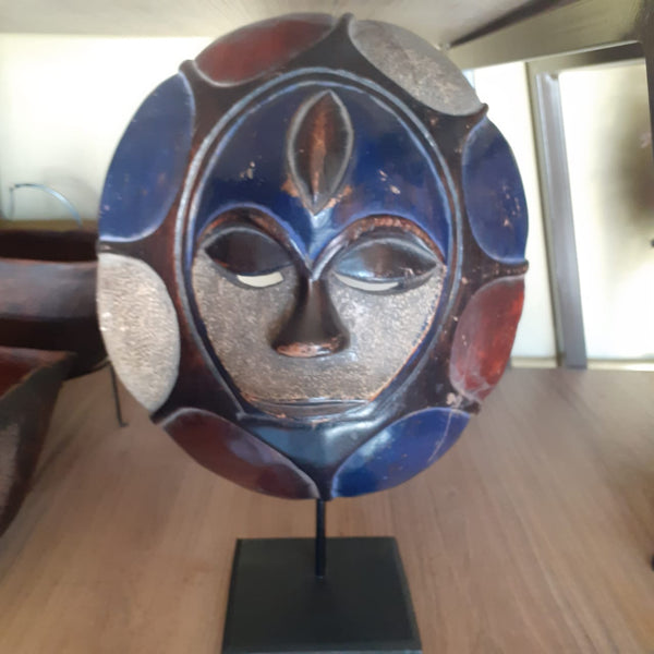 African Kwele Sun Mask.
