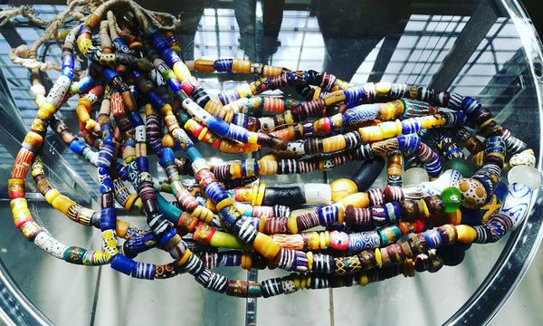 Ghanaian Painted Glass Beads